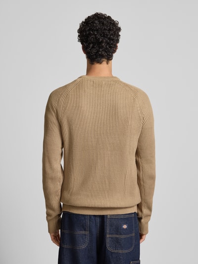 JACK & JONES Gebreide pullover met ronde hals, model 'PANNEL' Beige - 5