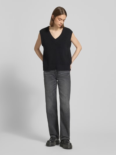 Tommy Jeans Straight Leg Low Rise Jeans aus Baumwoll-Mix Black 1
