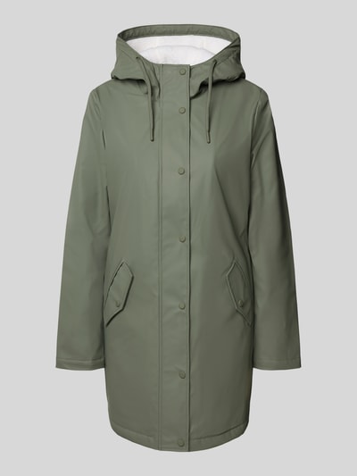 Only Regular Fit Regenjacke mit Kapuze Modell 'SALLY' Oliv 2