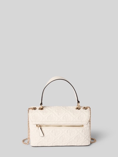 Guess Handtas met labelapplicatie, model 'ADELASIA' Ecru - 4