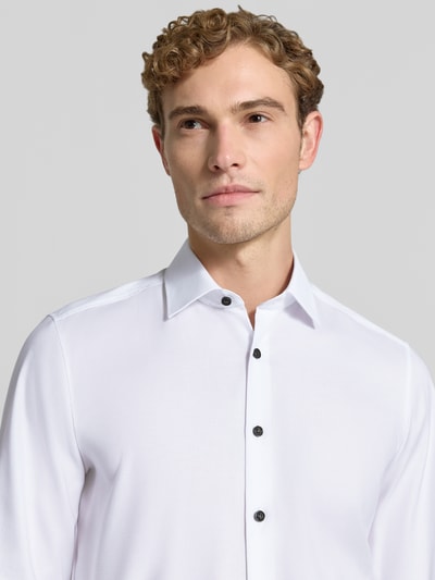OLYMP Level 5 Body Koszula biznesowa o kroju slim fit z mieszanki bawełny Biały 3