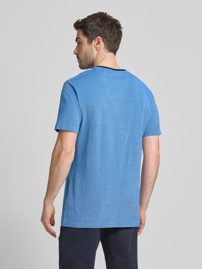 Gant T-Shirt mit Strukturmuster Royal 5