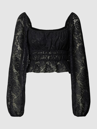 Gina Tricot Top met kant Zwart - 2