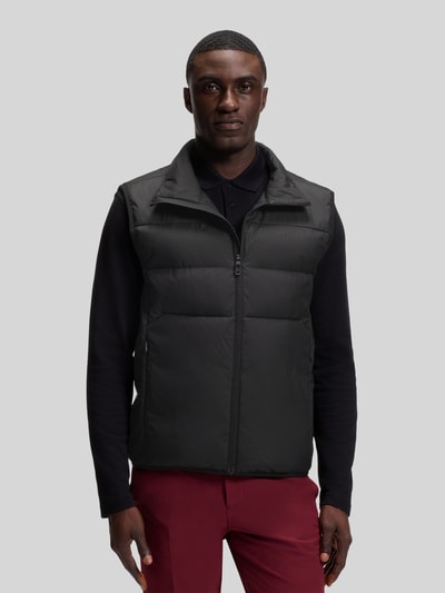 BOSS Green Regular fit bodywarmer met opstaande kraag model 'OW_Urbanex' Zwart - 4