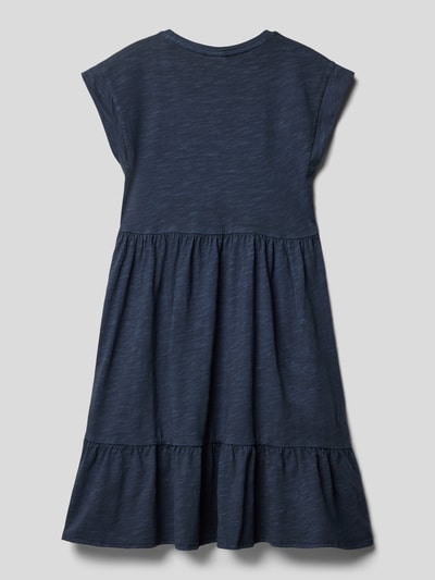 s.Oliver RED LABEL Kleid mit Volantsaum Marineblau 3
