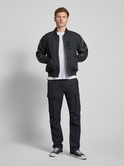 G-Star Raw Jacke mit Label-Applikation Modell 'Varsity' Anthrazit 1