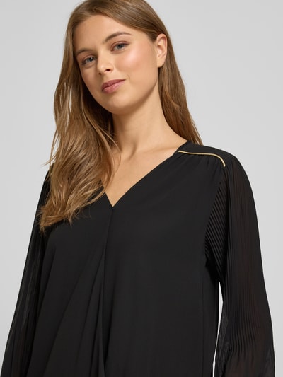 ZABAIONE Blouseshirt met V-hals Zwart - 3