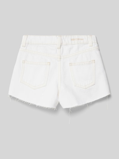 Mango Regular Fit Jeansshorts im 5-Pocket-Design Modell 'isa' Weiss 3