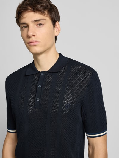 Superdry Koszulka polo z wyhaftowanym logo Granatowy 3