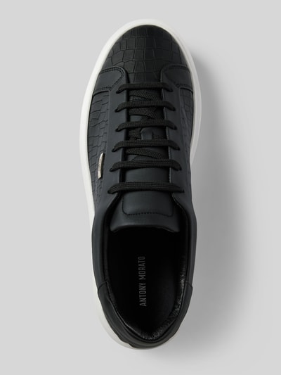 Antony Morato Sneaker aus Leder mit Label-Detail Modell 'ARTEM ANIMAL' Black 3