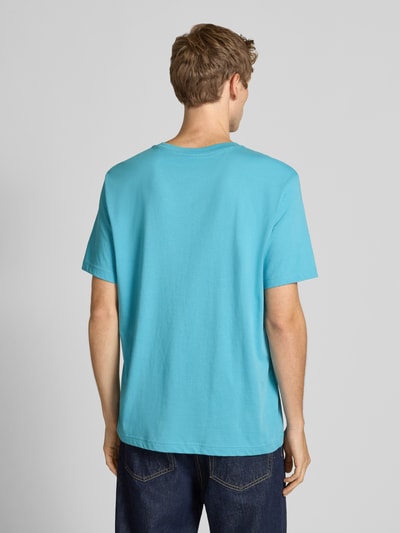 CHAMPION T-shirt o kroju regular fit z wyhaftowanym logo model ‘Icons’ Oceaniczny 5