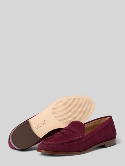 Lauren Ralph Lauren Loafer mit strukturierter Sohle Modell 'WYNNIE' Bordeaux 4