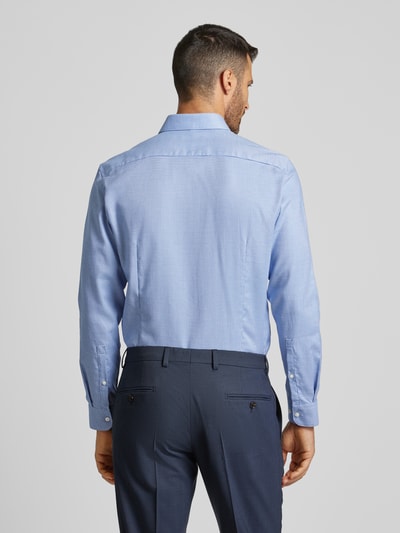 Jake*s Slim fit zakelijk overhemd met kentkraag Koningsblauw - 5