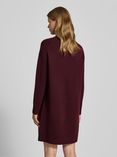 Marc O'Polo Denim Oversized gebreide jurk van scheerwolmix Bordeaux - 5