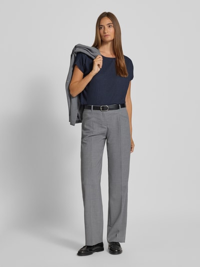 s.Oliver RED LABEL Relaxed Fit T-Shirt mit Stretch-Anteil Marine 1