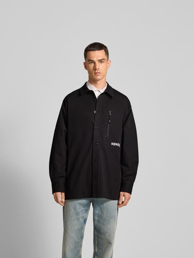 Kenzo Freizeithemd mit Knopfleiste Black 4
