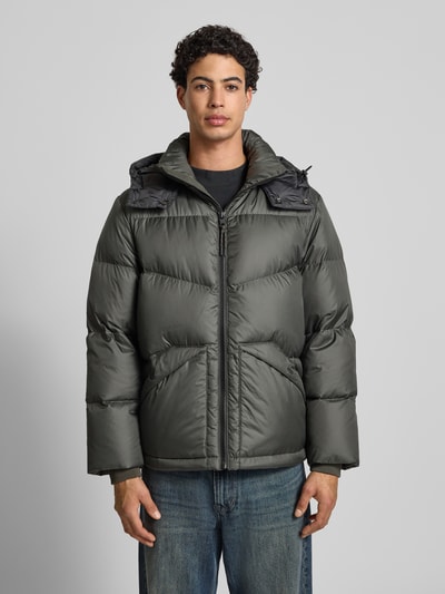 Marc O'Polo Denim Regular Fit Daunenjacke mit abnehmbarer Kapuze Khaki 4