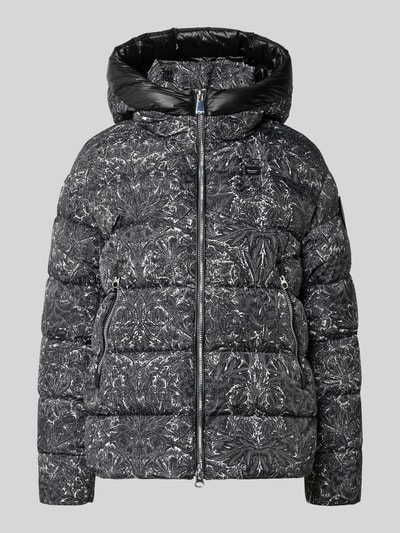 Blauer Usa Daunenjacke mit Zweiwege-Reißverschluss Modell 'CARMEL' Black 2