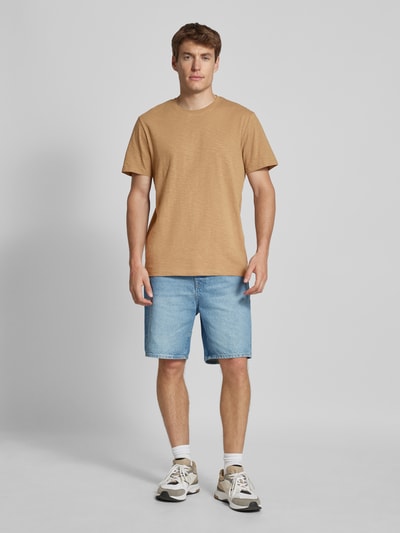 SELECTED HOMME T-Shirt mit Rundhalsausschnitt Modell 'ASPEN' Beige 1