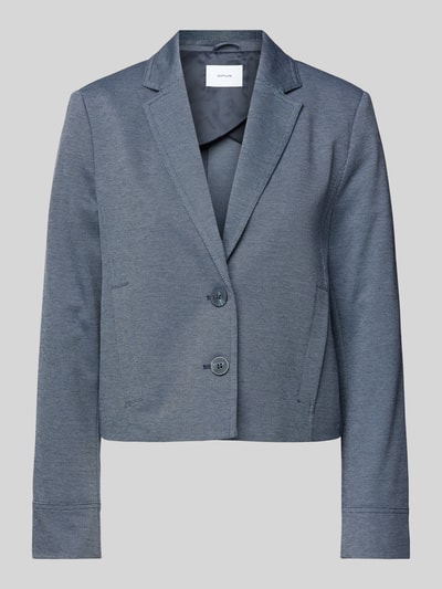 OPUS Żakiet z fakturowanym wzorem model ‘Jamira’ Granatowy 2