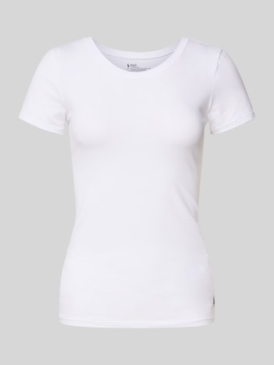 Polo Ralph Lauren Góra od piżamy z wyhaftowanym logo Złamany biały 1