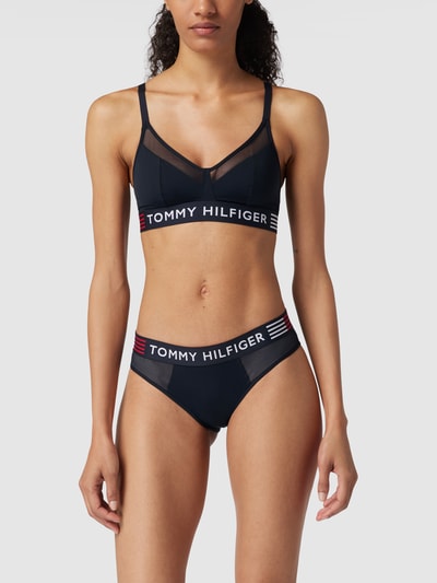 TOMMY HILFIGER Stanik z elastycznym pasem Granatowy 1