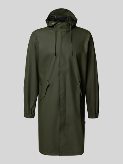 RAINS Parka mit Kapuze Oliv 2
