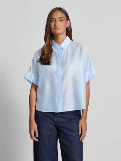 someday. Boxy Fit Bluse aus Lyocell-Mix Modell 'Zulin' Hellblau 4