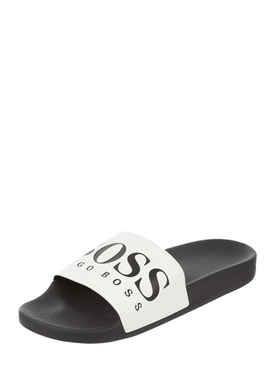 BOSS Slides mit Logo-Print  Weiss 1