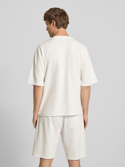 REVIEW Relaxed Fit T-Shirt mit Strukturmuster Offwhite 5