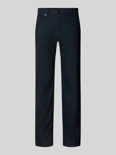 Pierre Cardin Slim fit stoffen broek met viscose, model 'Lyon' Marineblauw - 2