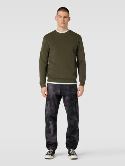 Only & Sons Sweatshirt in gemêleerde look Olijfgroen - 1