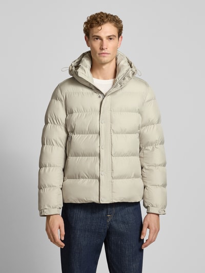BOSS Orange Regular Fit gewatteerd jack met capuchon model 'Omaris' Beige - 4