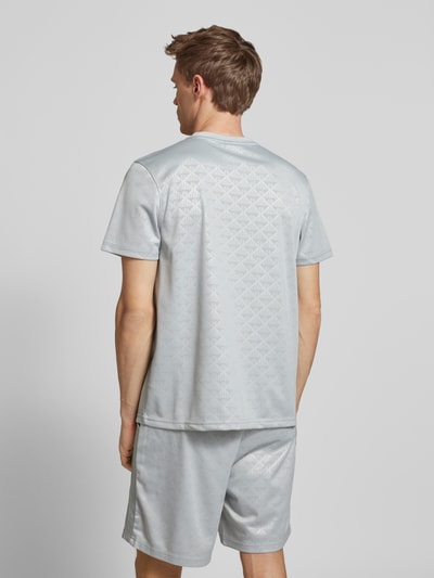 SERGIO TACCHINI T-shirt met labelstitching Lichtgrijs - 5