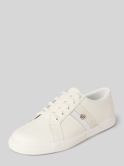 Lauren Ralph Lauren Sneaker aus Leder mit Label-Applikation Modell 'JANSON II' Weiss 1