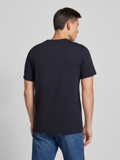 Tommy Hilfiger T-shirt met labelprint Marineblauw - 5