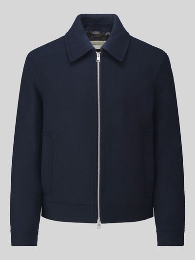 Selected Blouson aus Woll-Mix mit Zweiwege Reißverschluss Marine 2