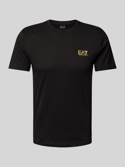 EA7 Emporio Armani T-shirt van puur katoen, model 'TRAIN CORE' Zwart - 2