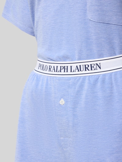 Polo Ralph Lauren Pyjama met logostitching, model 'OXFORD' Blauw - 2