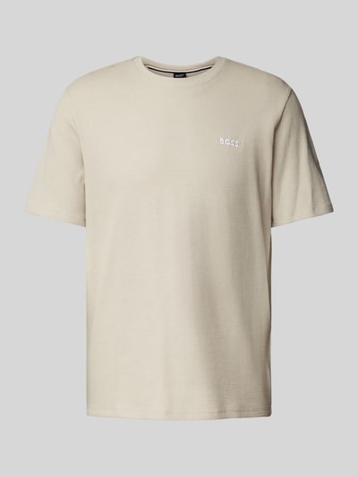 BOSS T-Shirt mit Strukturmuster Sand 2