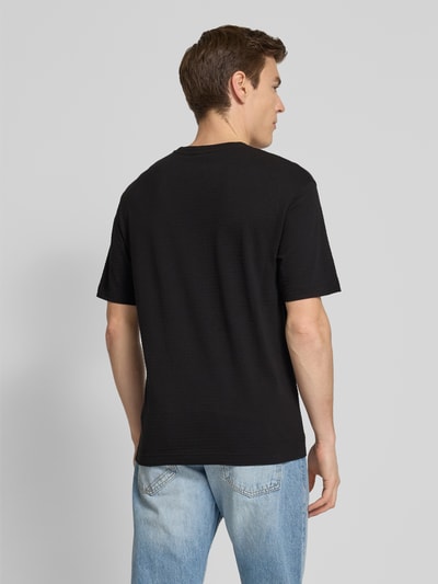 Drykorn T-shirt met structuurmotief, model 'GILBERD' Zwart - 5