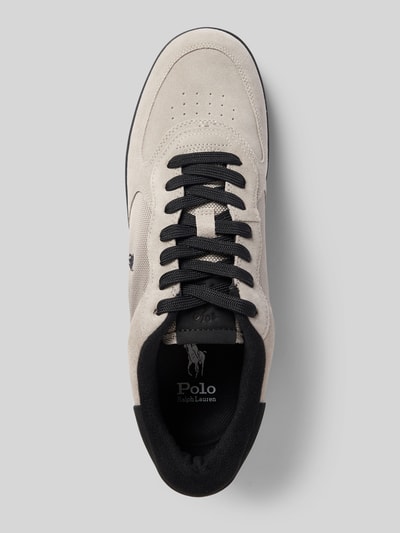 Polo Ralph Lauren Sneaker aus beschichtetem Leder-Mix Mittelgrau 3