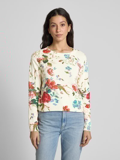 Weekend Max Mara Strickpullover mit Rundhalsausschnitt Modell 'DENIS' Weiss 4