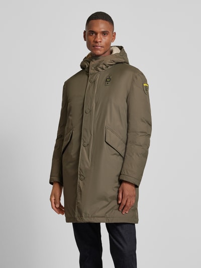 Blauer Usa Parka mit Kapuze Modell 'FALCON' Oliv 4