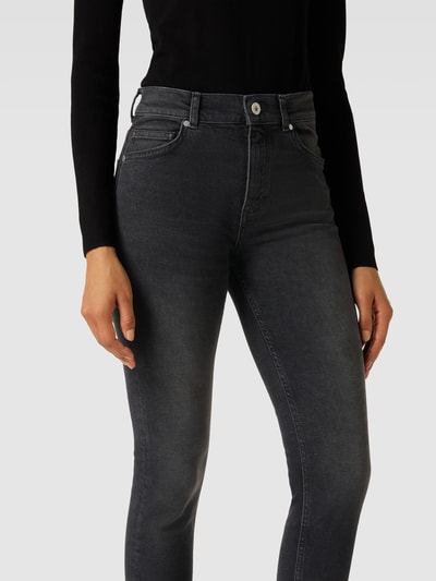 Marc O'Polo Skinny fit jeans met labeldetails Zwart - 3