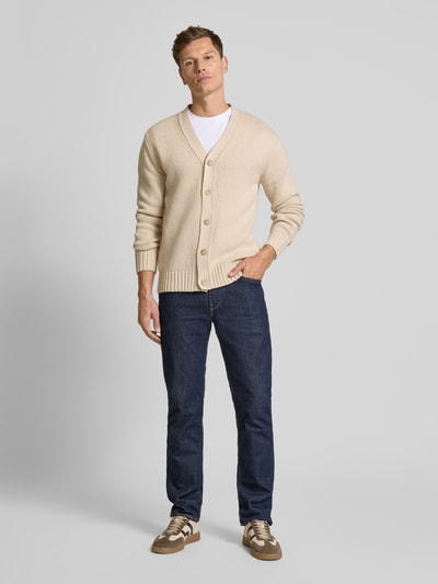 SELECTED HOMME Wollen jack met V-hals, model 'CODY' Offwhite - 1