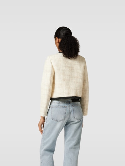 ba&sh Jacke in Bouclé-Optik Ecru 5