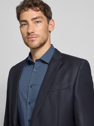 OLYMP No. Six Super Slim Fit Business-Hemd mit Kentkragen Marine 3