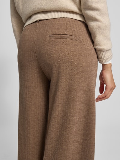 Soyaconcept Stoffen broek met achterzak, model 'VINJA' Chocoladebruin - 3