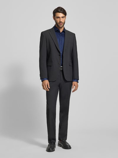 Christian Berg Men Regular Fit Businesshemd mit extra langem Arm Marine 1